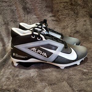 Nike Alpha Menace 4 Pro Football Cleats Black Sz 11 Model HF4553-001